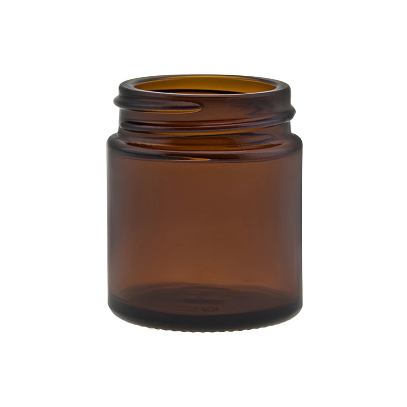 30ml Amber Glass Jar with Black Lid (3pk)