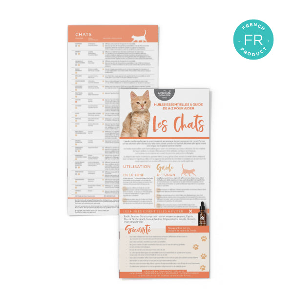 Cats A-Z of Ailments Rack Card (Single) - FRENCH