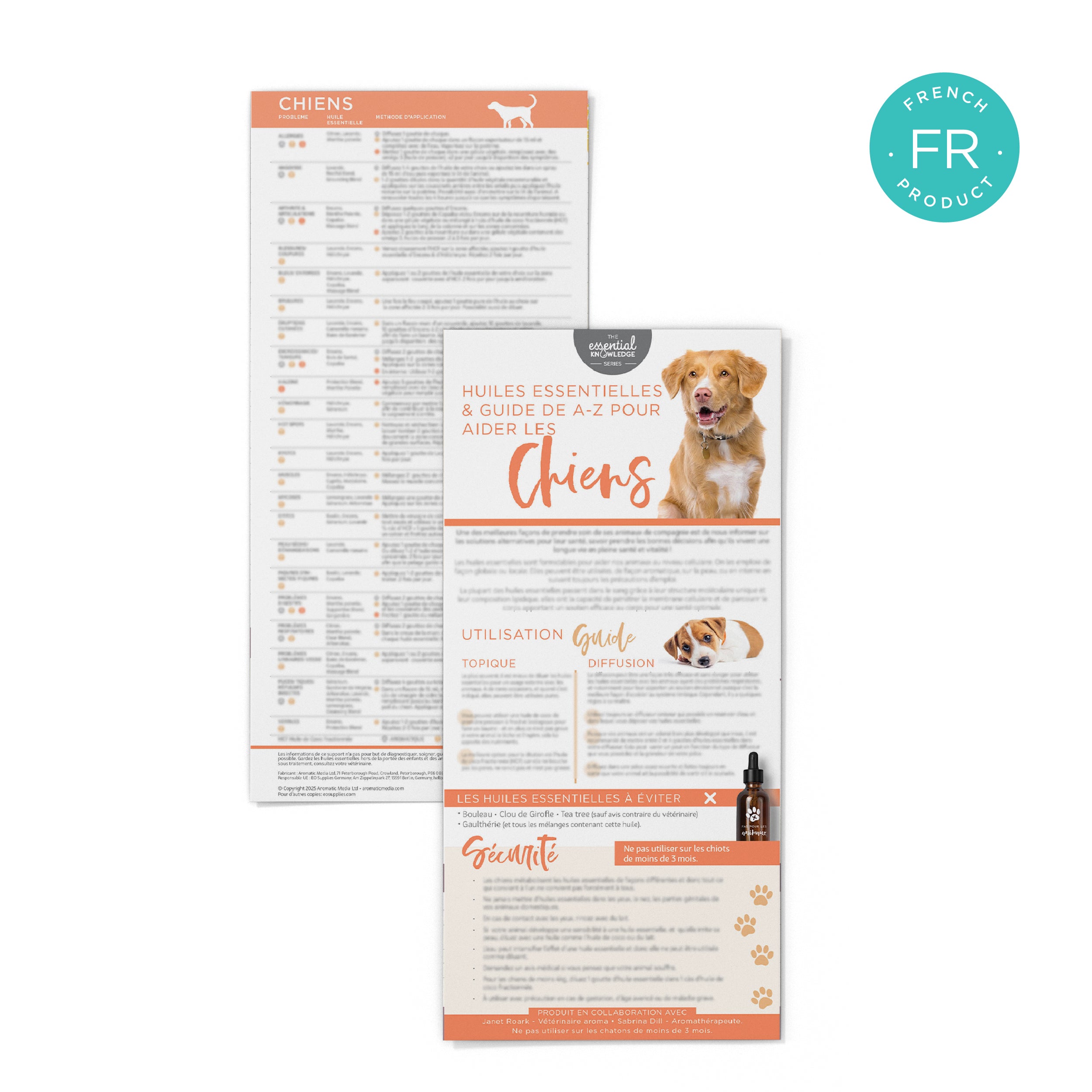 Dogs A-Z of Ailments Rack Cards (Single) - FRENCH