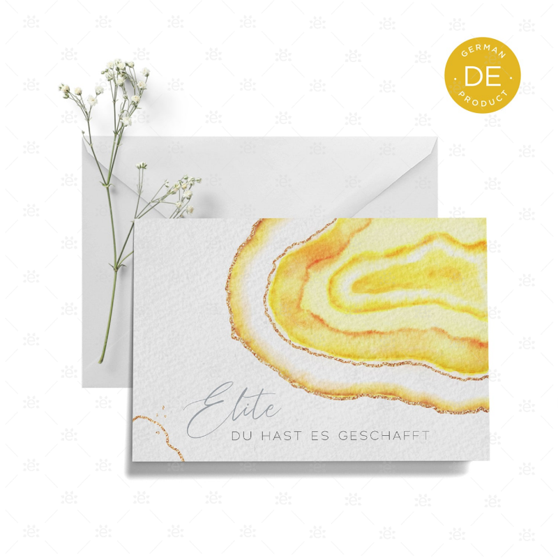 Gemstone Rank Recognition Card - Elite German Gift Cards