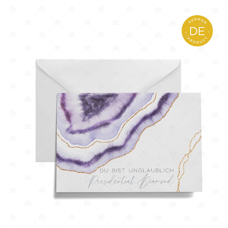 Gemstone Rank Recognition Card - Presidential Diamond German Gift Cards