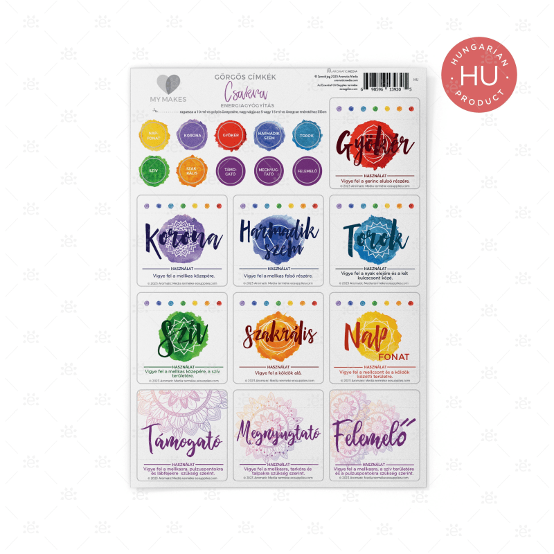 MyMakes : Chakra Energy Healing (Make & Take Workshop Set) - HUNGARIAN