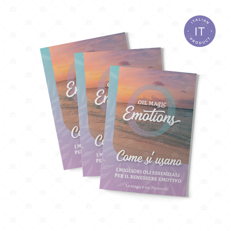 Oil Magic Emotions: How To Use The Top Essential Oils (25 Pack) Italian Rack Cards