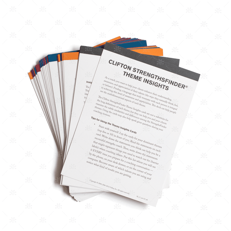 Clifton Strengths Gallup Theme Insights Cards (37 card set) - ENGLISH ...