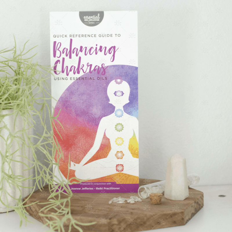 Essential Knowledge Series - Quick Reference Guide To Balancing Chakras Using Oils Rack Card (25