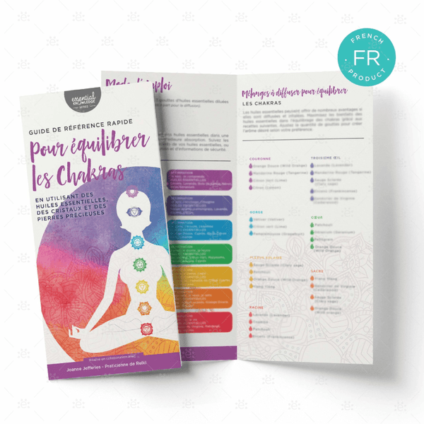 French Essential Oils and Chakras Quick Guide | 25 Pack - Essential Oil ...