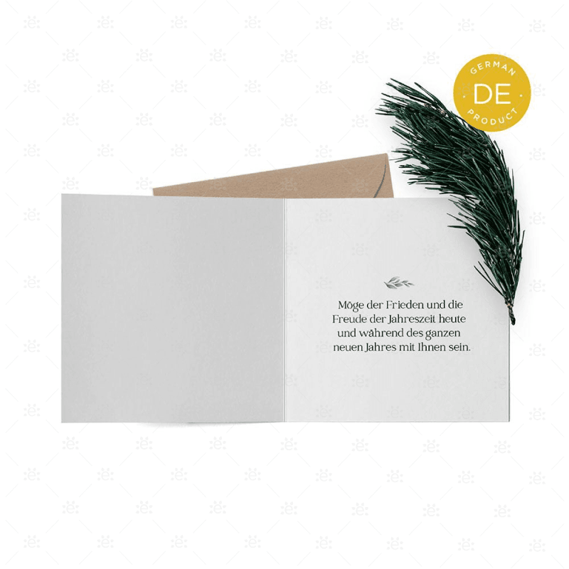 Season Greetings Christmas Cards (6 Pack) German