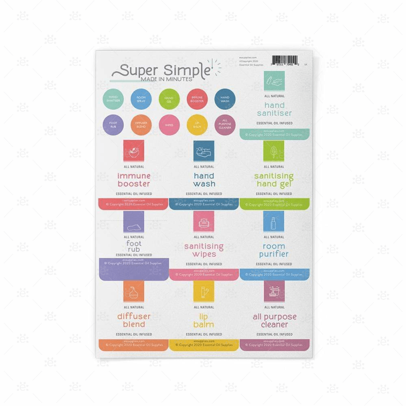 Super Simple:  Made In Minutes - Variety Label Sheet Labels