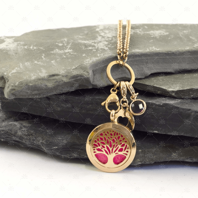 Tilly:  Tree Diffuser Locket Necklace (Rose Gold) Jewellery