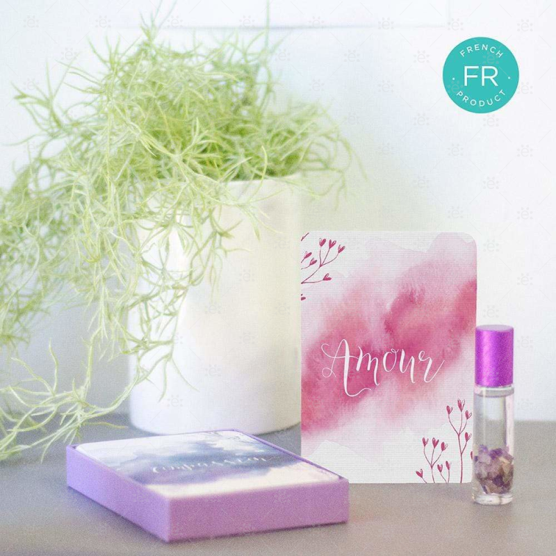Treasures Within (French - Fr):  Emotions & Essential Oil Affirmation Cards (With Bottle Labels)
